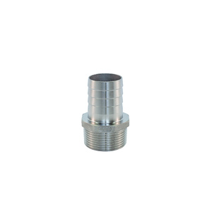 AISI 316 Male Hose Tail - 1" BSP X 16mm (5/8") - reducer