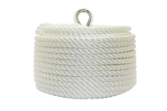 Mooring & Anchoring Available Per Metre 10mm White Polyester Rope 3 Strand 