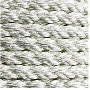 Polyester 8 Plait 6mm x 1m, White