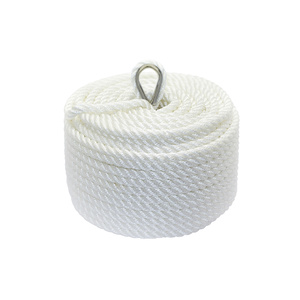 Nylon 3 Strand Twisted Anchor Line, White