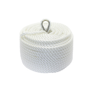 Polyester 3 Strand Twisted Anchor Line, White
