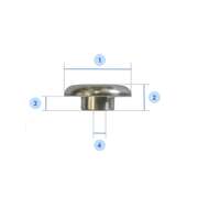 Alloy Lashing Buttons for Multihull Trampolines