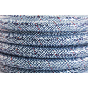 Mako Reinforced Clear PVC Hose 8mm (5/16 inch) per meter