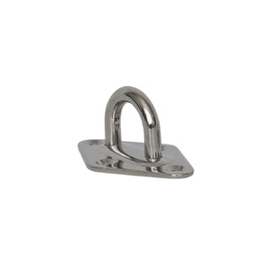 AISI 316 Diamond Eye Plate 8mm diameter saddle
