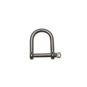 AISI 316 Wide D Shackle 12mm w Captive Pin