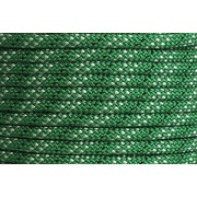 Polyester Double Braided Rope 8mm x 1m, Green/White Fleck