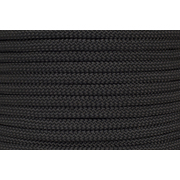 Polyester Double Braided Rope 12mm x 100m, Solid Black