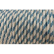 Polyester Double Braided Rope 12mm x 1m, White/Blue