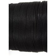 Polyester 8 Plait 6mm x 100m reel, Black