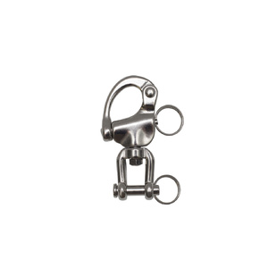 AISI 316 Swivel Snap Shackle w Jaw 68mm BL 1,900Kg