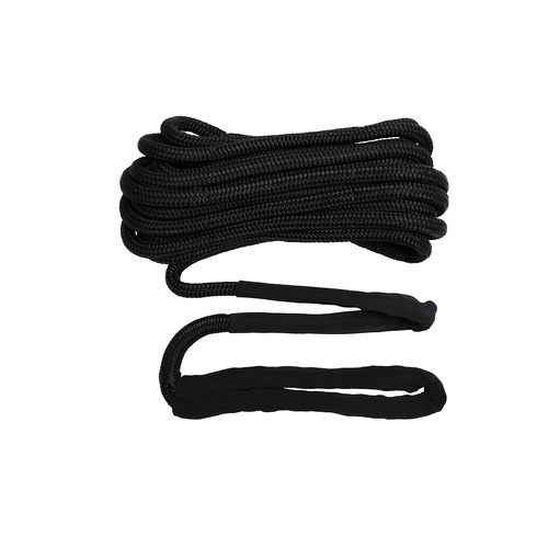 Nylon Dock Lines Double Braided w Solid Core w Anti-Chafing Sleeves