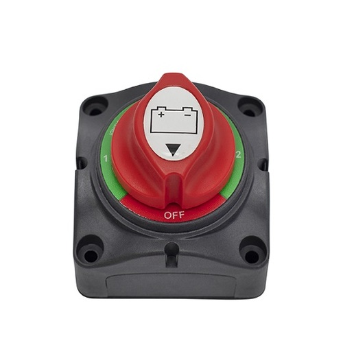 Mini Battery Isolator - 4 position 1-2-Both-Off (Dual Batteries)