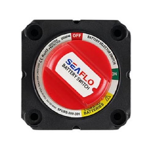 SeaFlo Dual Circuit Battery Isolator Switch - 3 position On-Both-Off