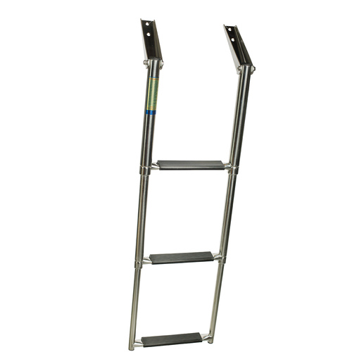 AISI 316 Heavy Duty Top Mount 3 Step Telescopic Ladder